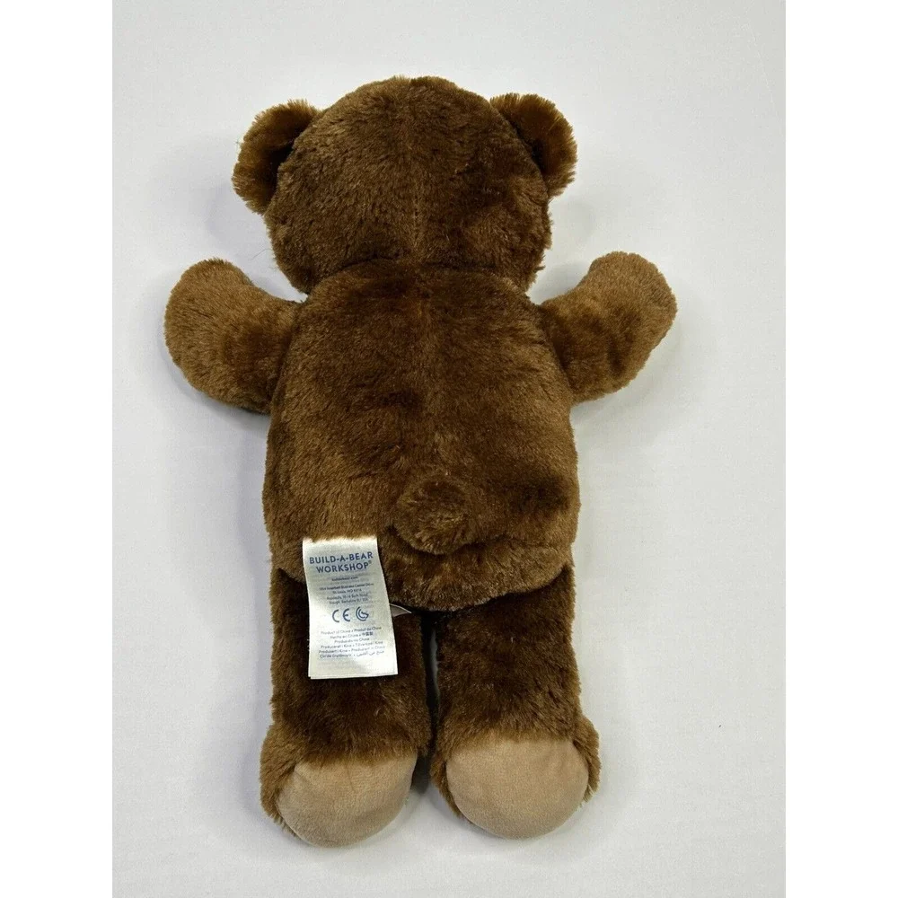 Build a Bear BAB Brown Plush Teddy Bear Stuffed Animal  w/ Embroidered Eyes 15